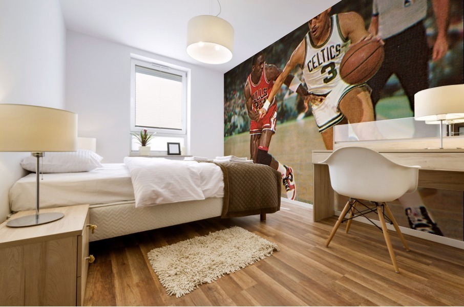 1985 Dennis Johnson Drive vs. Jordan Mural print