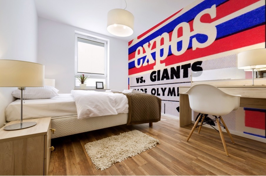 1985 Montreal Expos vs. San Francisco Giants Mural print