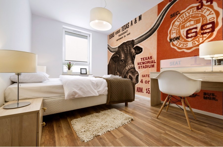 1968 Texas vs. Texas A&M Mural print