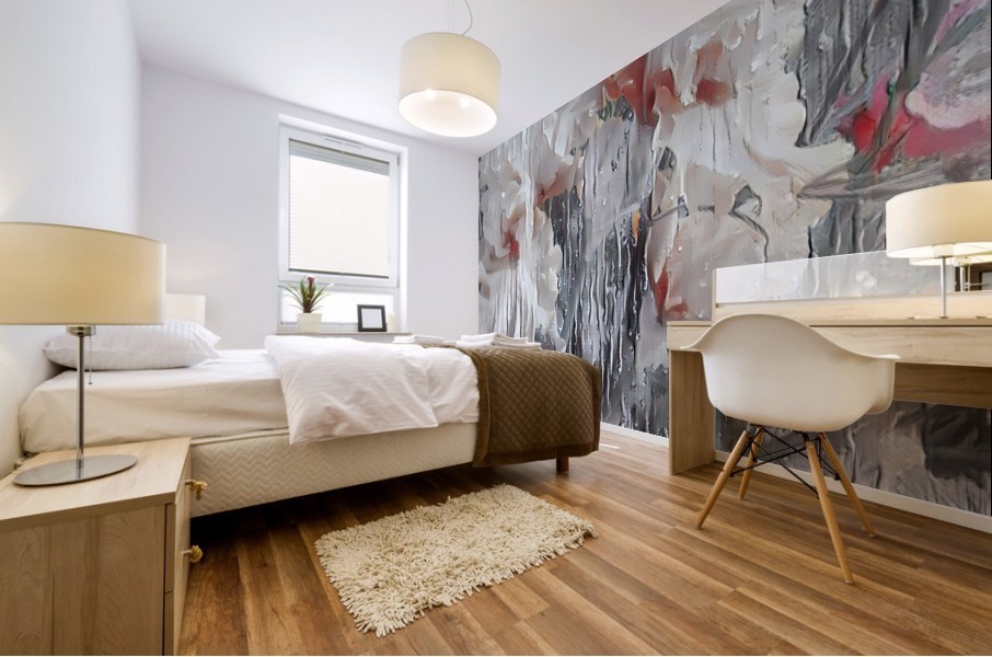 Bearded Iris  Impressionism Mural print