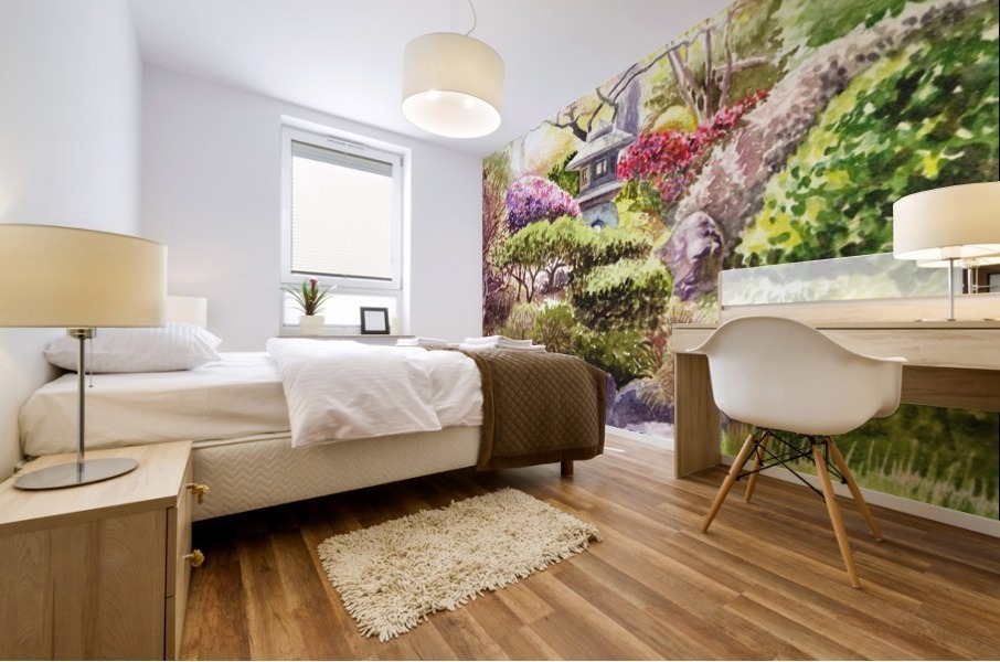 San Francisco Golden Gate Park Japanese Tea Garden  Mural print