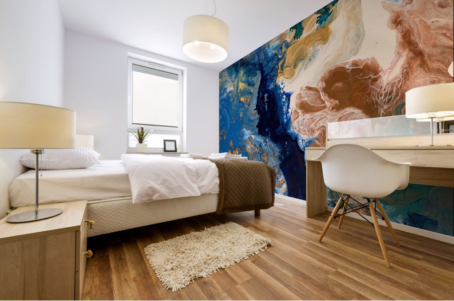 Blue lagoon Mural print