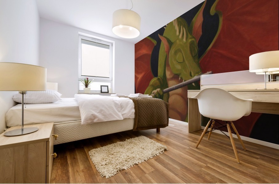 The Flute Player Mural print