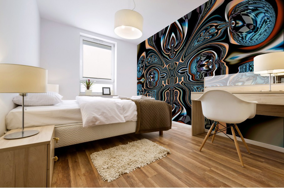 Linear Poet Mural print