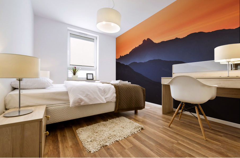 Colors of the sunset Mural print
