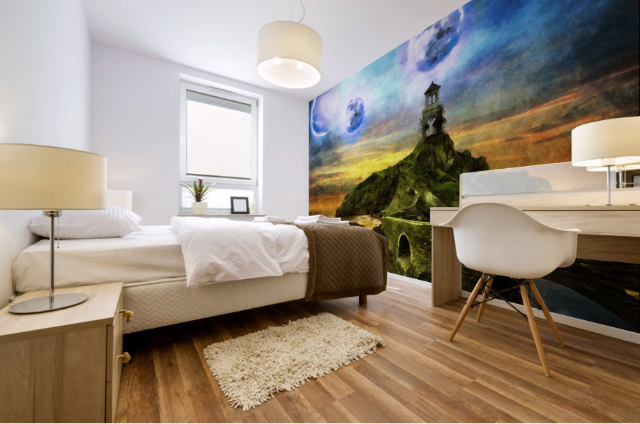 Blue Moons Mural print