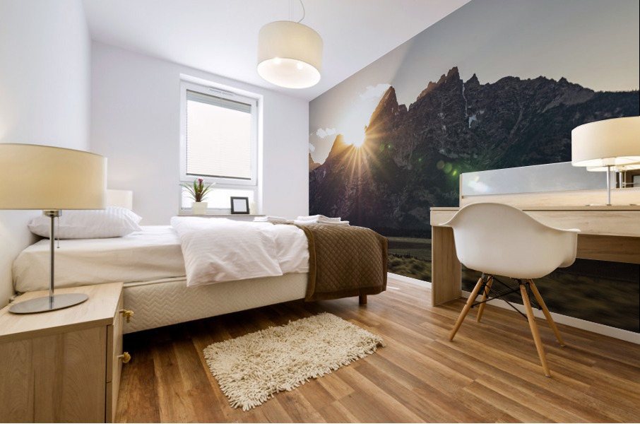 Grand Teton Sunset Mural print