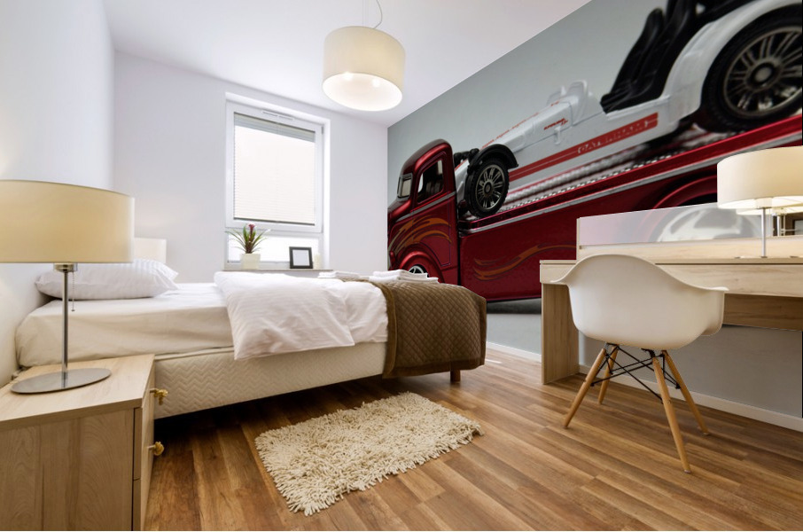 Hotwheels Hauler Mural print
