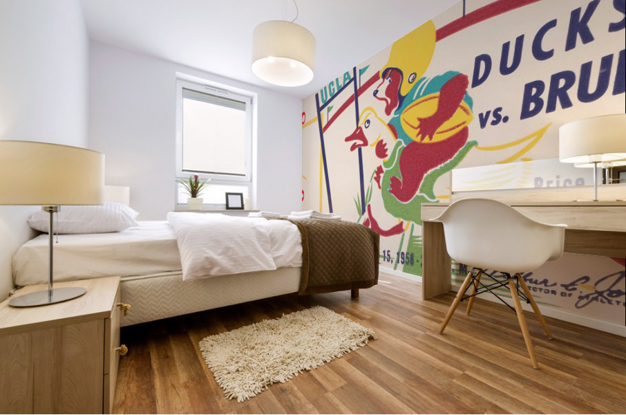 1958 Oregon vs. UCLA Mural print