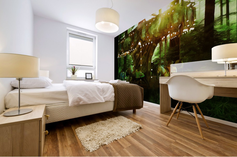 The Forest Vale Carousel Mural print