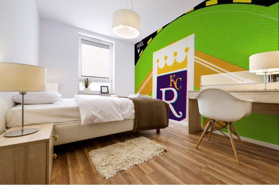 1981 kansas city royals fleer sticker prints Mural print