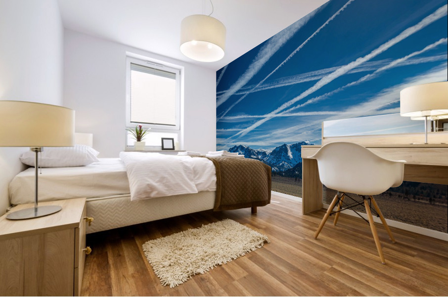 Mammoth Contrails Mural print