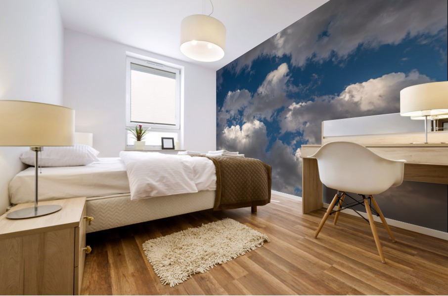 Blue Sky Clouds Mural print