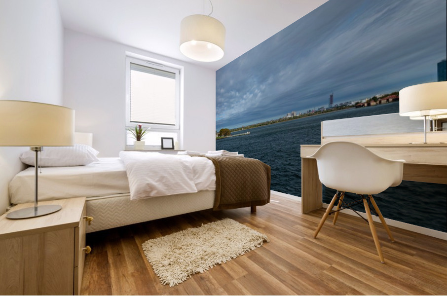 Statue of Liberty and Upper New York Bay Mural print