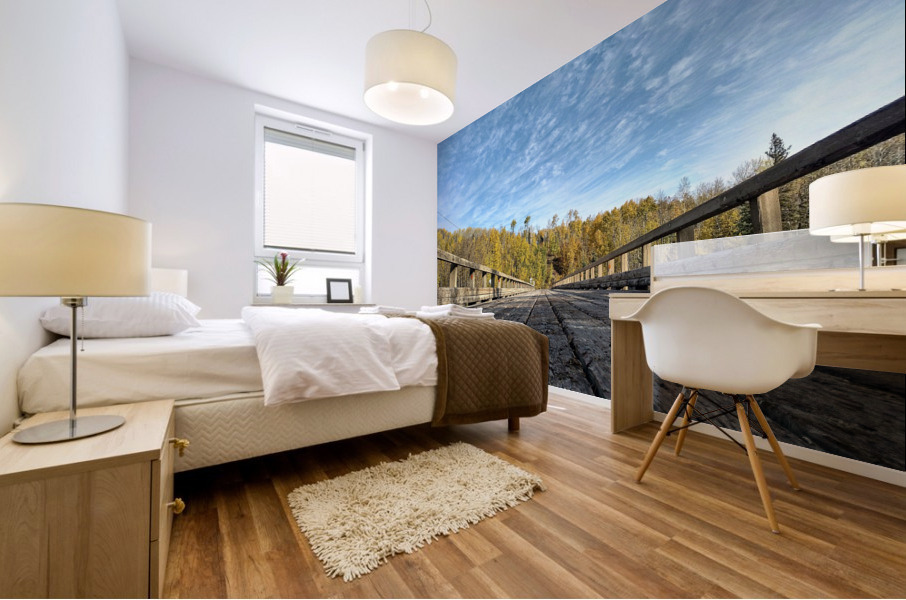 Wooden Bridge Mural print