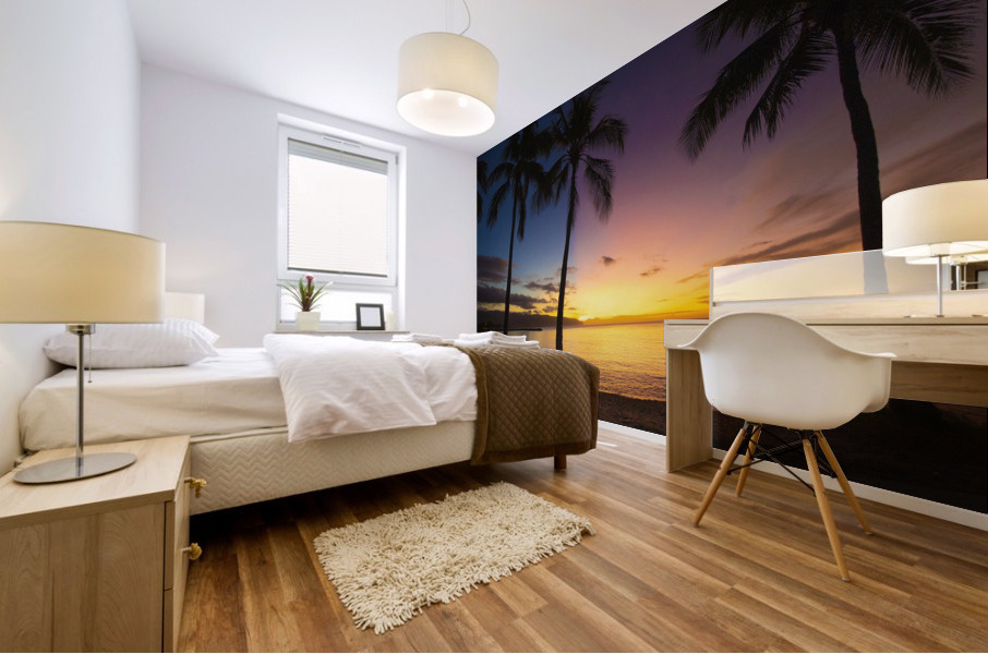 Hawaii Sunset Mural print