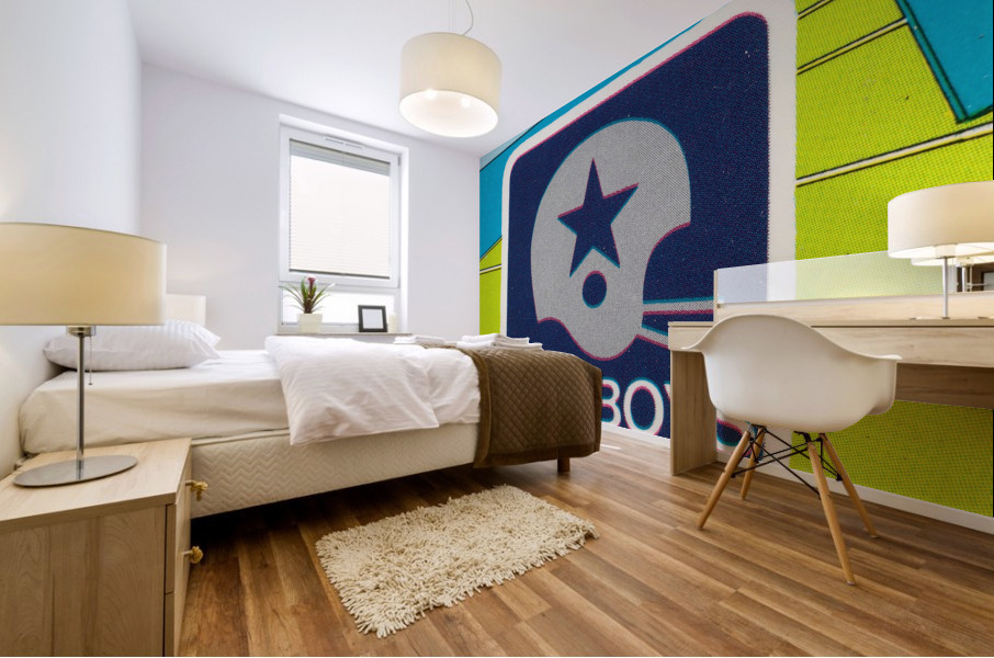 1981 Dallas Cowboys Fleer Decal Art Mural print