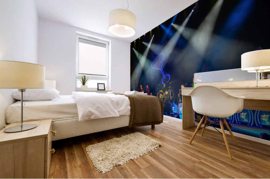 Brian Setzer Christmas Orchestra Mural print