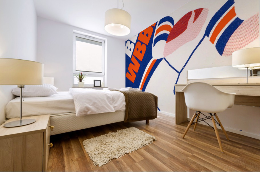 1984 Chicago Bears Retro Art Mural print