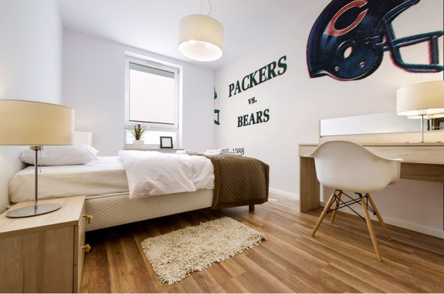 1988 Green Bay Packers vs. Chicago Mural print