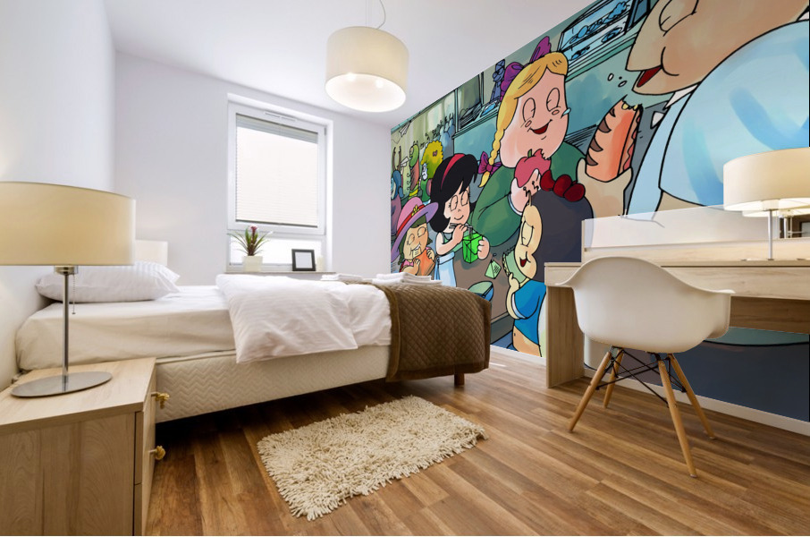 Lunch Break - Bugville Critters Mural print