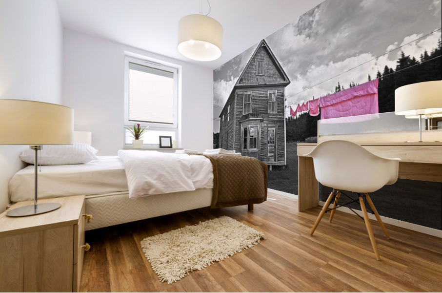 time traveller Mural print