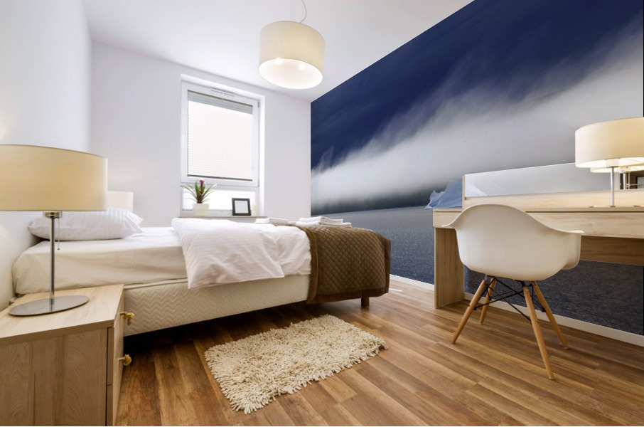 fog lifting Mural print