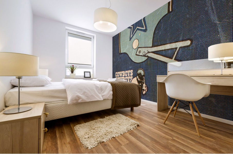 1976 Dallas Cowboys Retro Football Wall Art Mural print