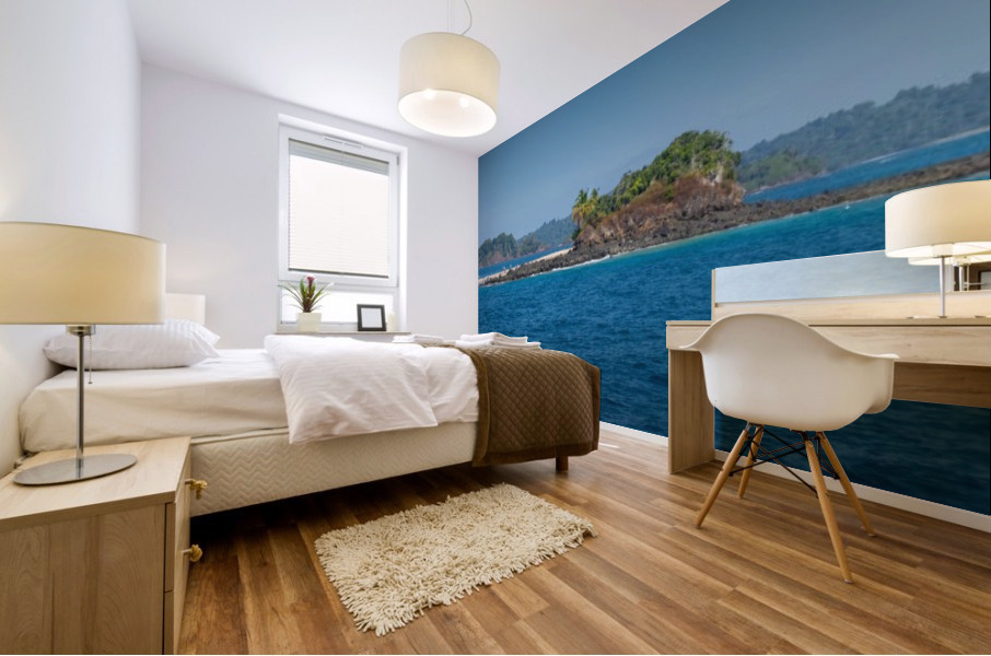 Isla Granito de Oro Pano Mural print