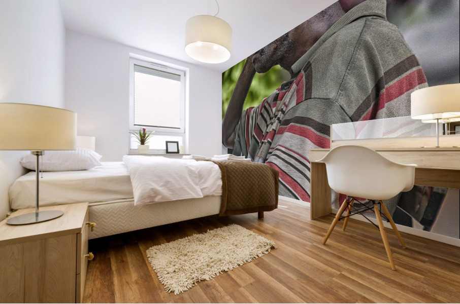 sleeping man 5 Mural print