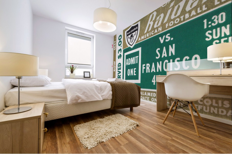 1967 Oakland Raiders vs. San Francisco 49ers Mural print