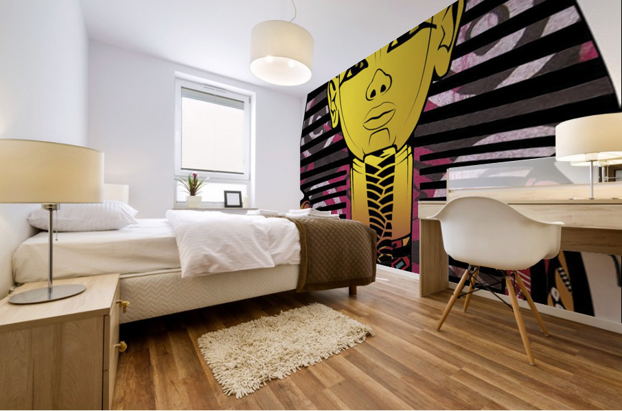 KING TUT -- YOUNGEST IN CHARGE Mural print