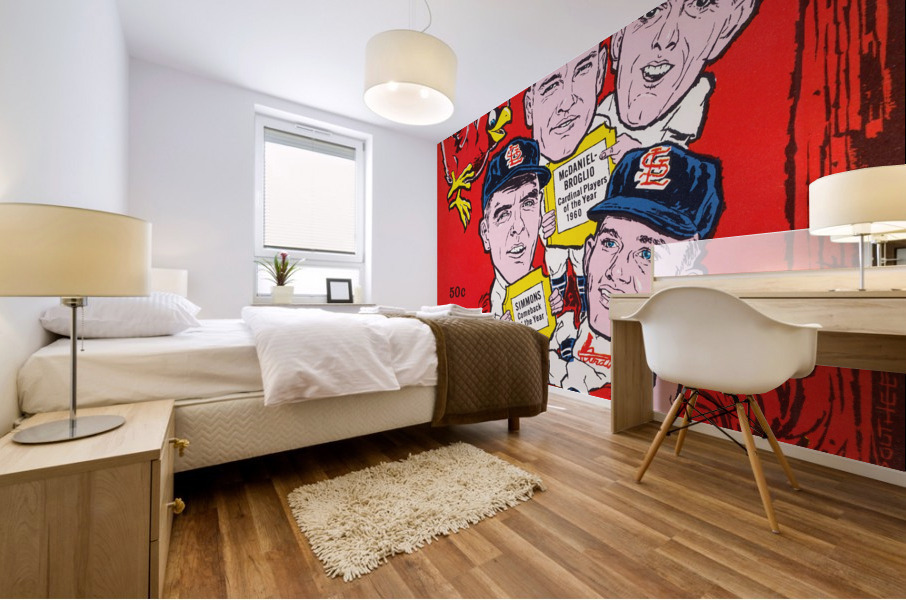 1961 St. Louis Cardinals Yearbook Poster Mural print