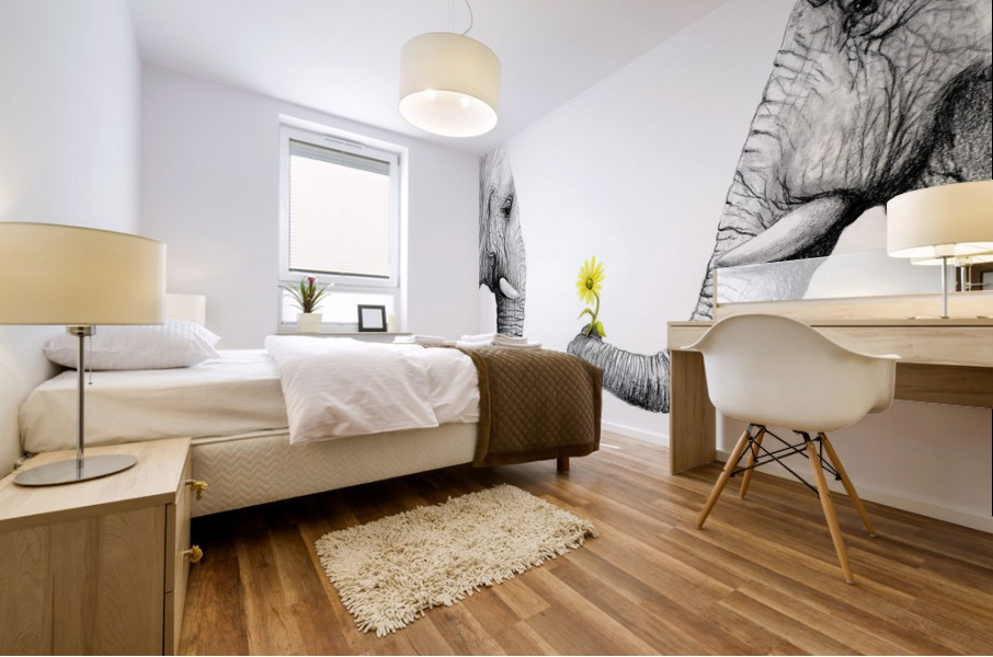 Up Close You Are More Wrinkly Than I Remember  Mural print