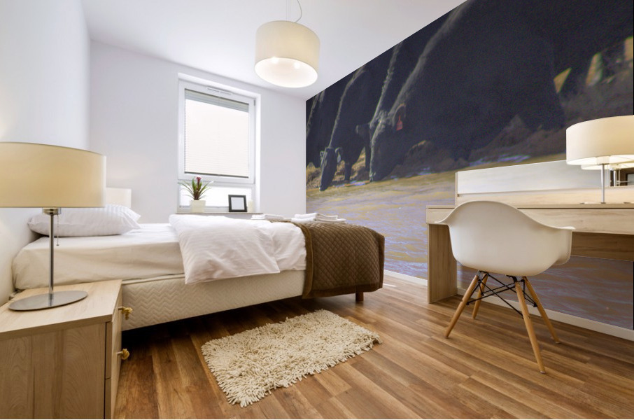 Watering Hole Mural print