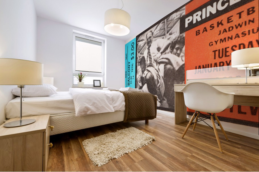 1978 Princeton Basketball Pete Carril Ticket Art Mural print