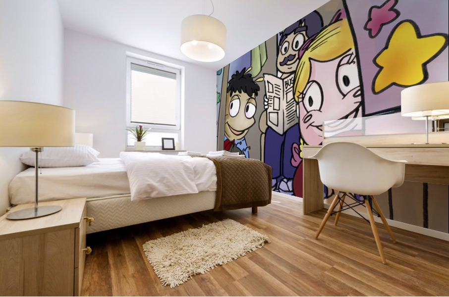 Hello There Baby Mural print