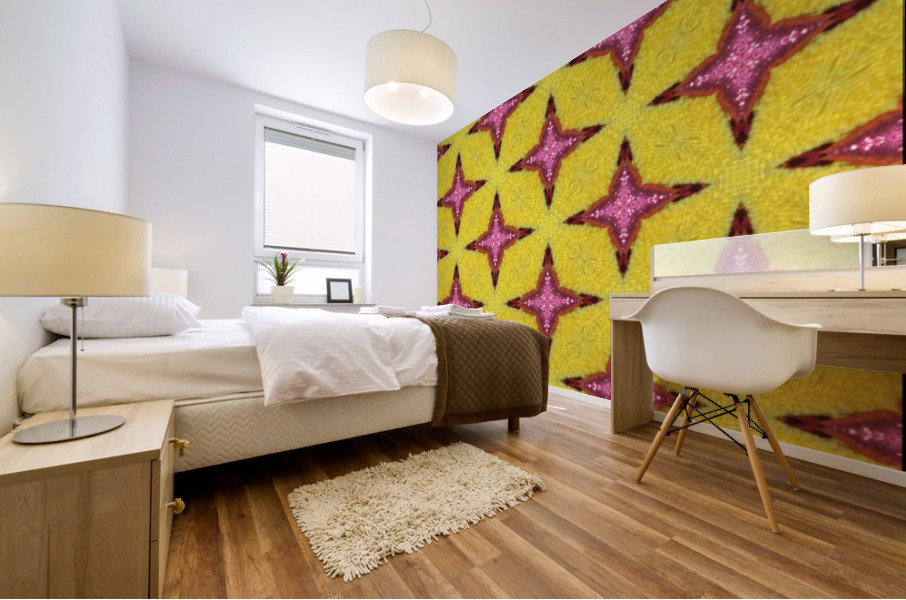 yellowpink Mural print