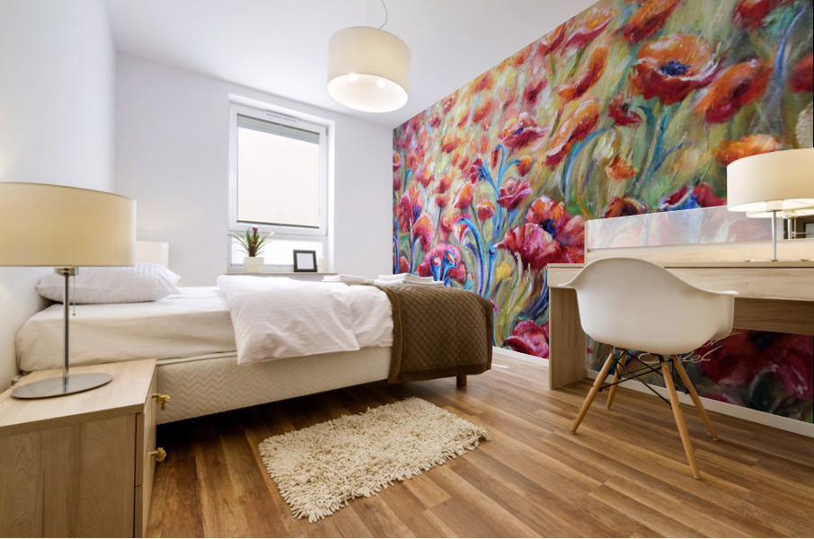 Poppyrazzi H Four  1  Mural print