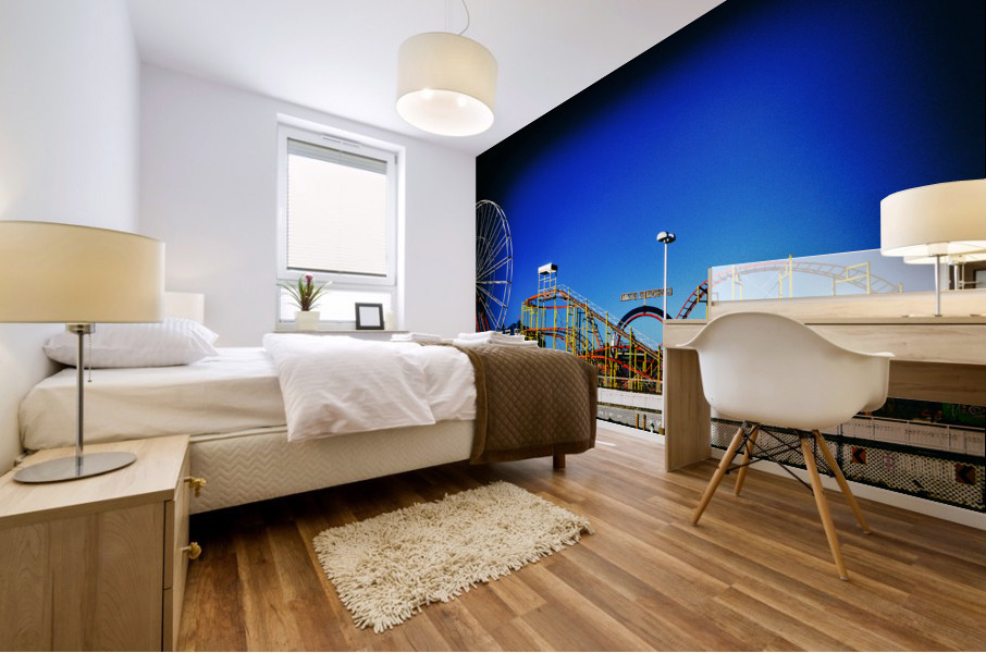 Deserted Ocean City Amusement Pier Rembrandt Mural print