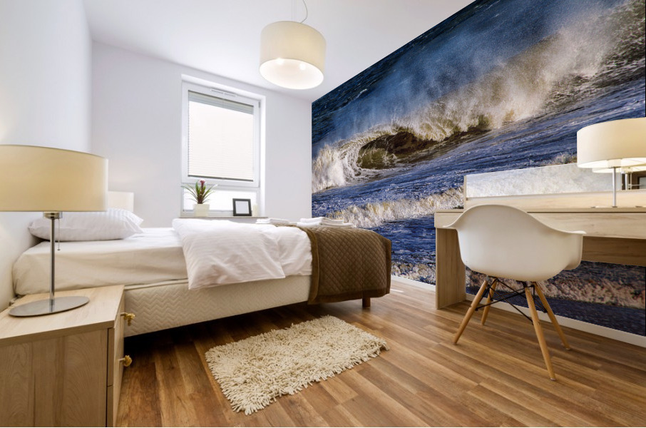 Ocean City Surfs Up Mural print