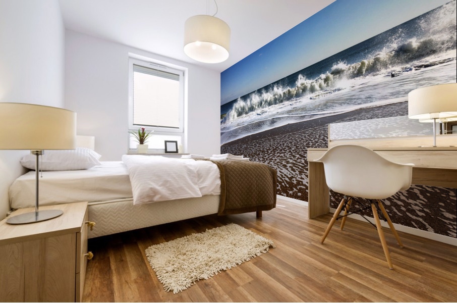 Fenwick Island Beach on New Years Day 2020 Mural print