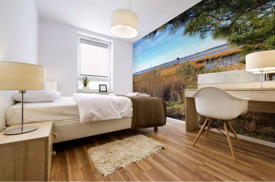 Northside Park Pier and Marsh in Ocean City Mural print