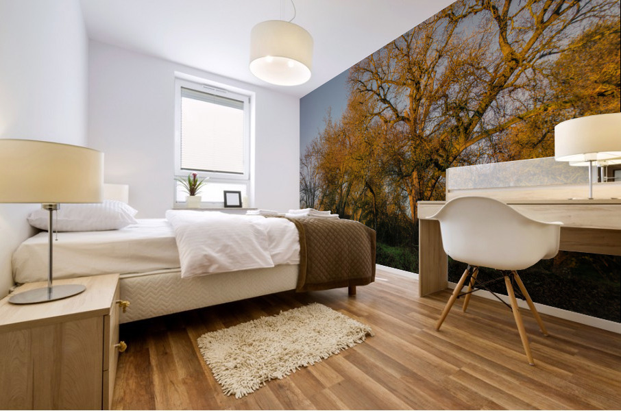 Trees of Green and Gold Mural print