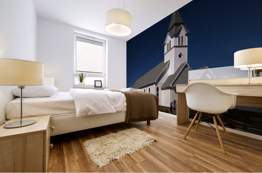 Country Beach Church Zion UM Mural print