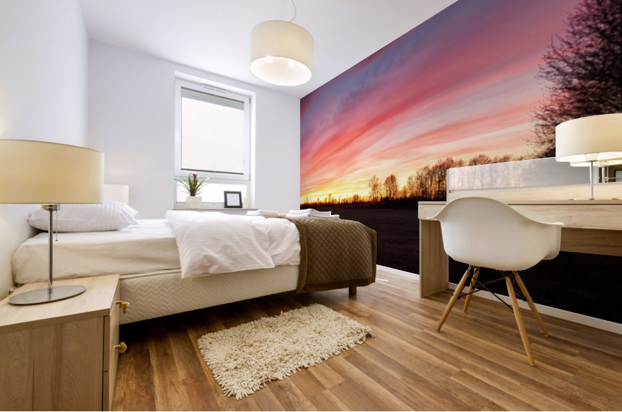 Final  Island Sunset signed Mural print