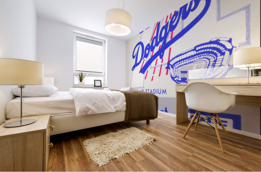 1974 Los Angeles Dodgers Ticket Stub Canvas Art Mural print