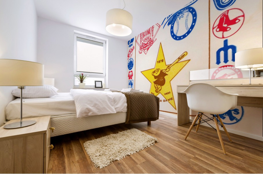 1978 San Diego Padres Baseball All-Star Ticket Canvas Mural print