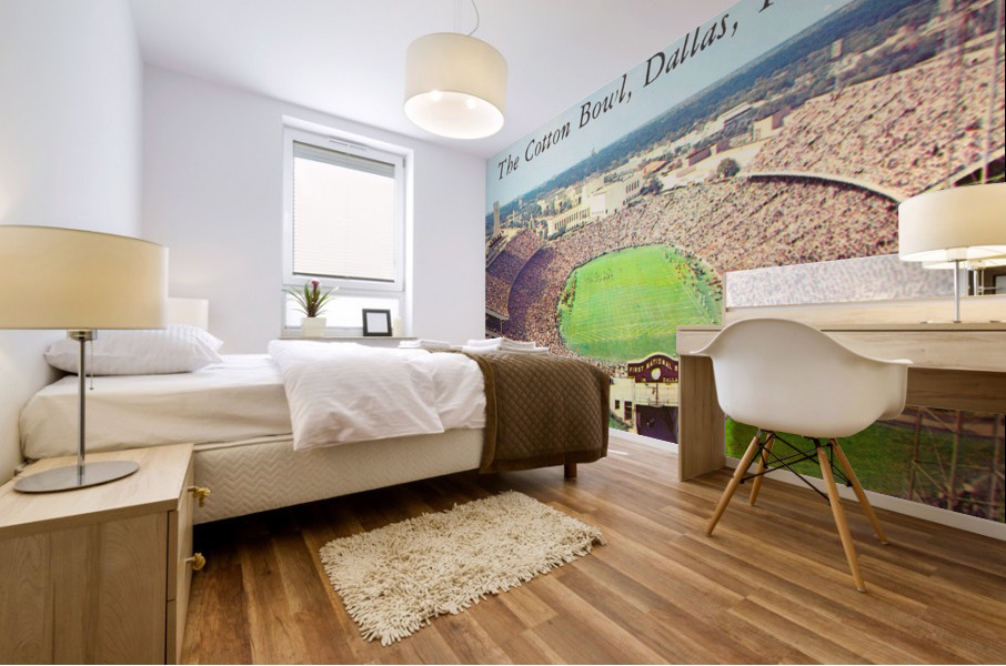 Vintage Oklahoma Sooners vs. Texas Longhorns Cotton Bowl Stadium Photo Mural print