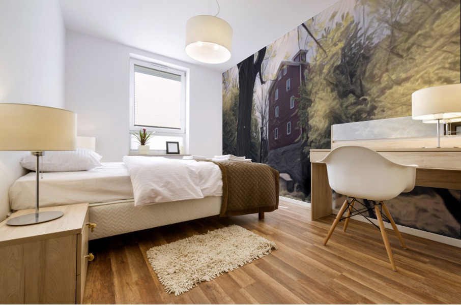 OLD WATERMILL IN SPRING - New York Landscape Canvas Print ByZo Art Photography Mural print